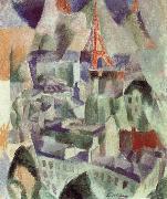 Delaunay, Robert The Window towards to City Germany oil painting artist